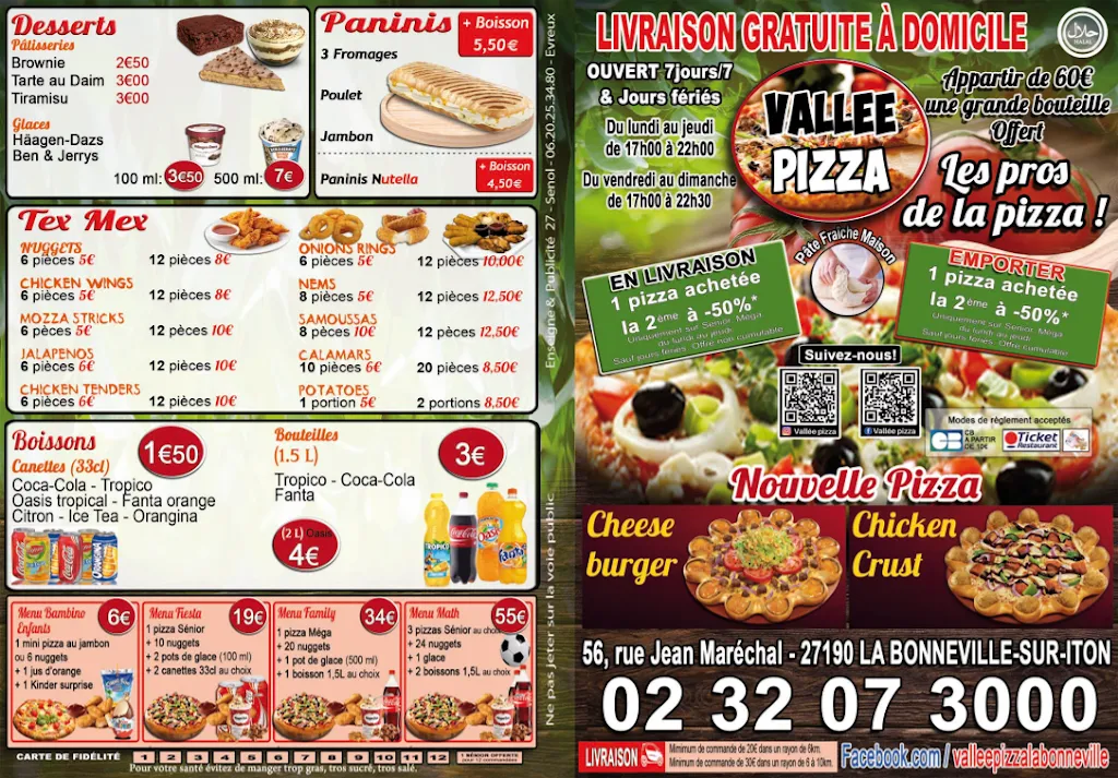 Menu_Vallée pizza_Bonneville-sur-Iton_image_3