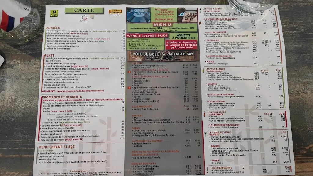 Menu_Auberge Les Canisses_Saint-Pierre-la-Garenne_image_1