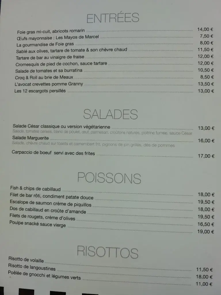 Menu_Brasserie Marcel's_Cotentin_image_1