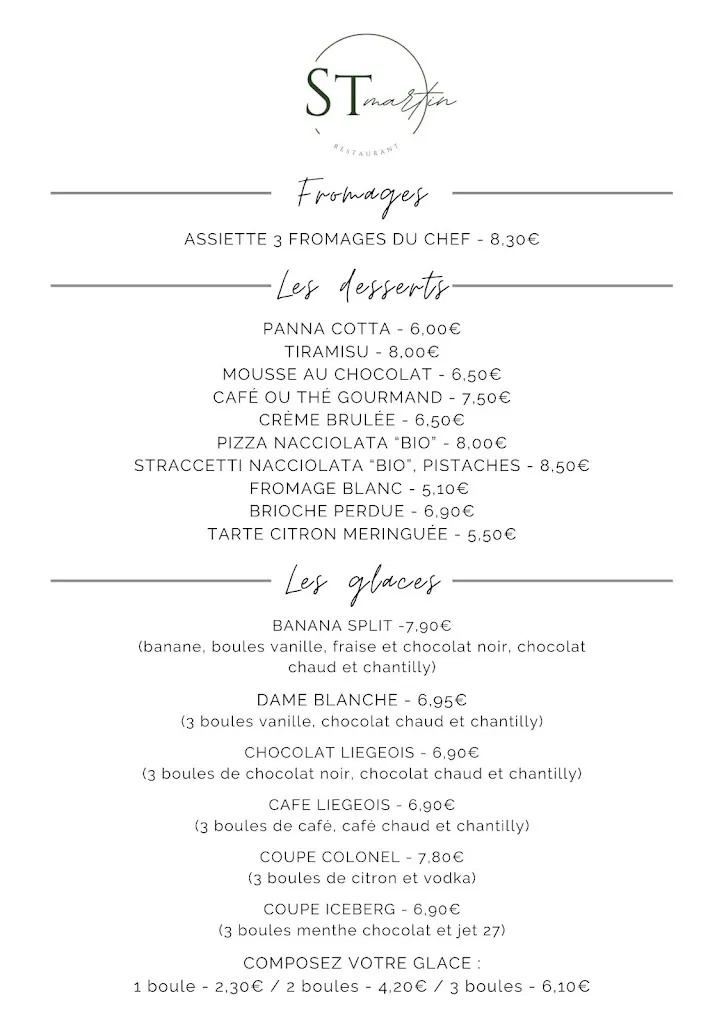 Menu_Restaurant Saint Martin Nonancourt_Nonancourt_image_1