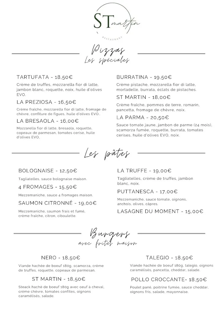 Menu_Restaurant Saint Martin Nonancourt_Nonancourt_image_4