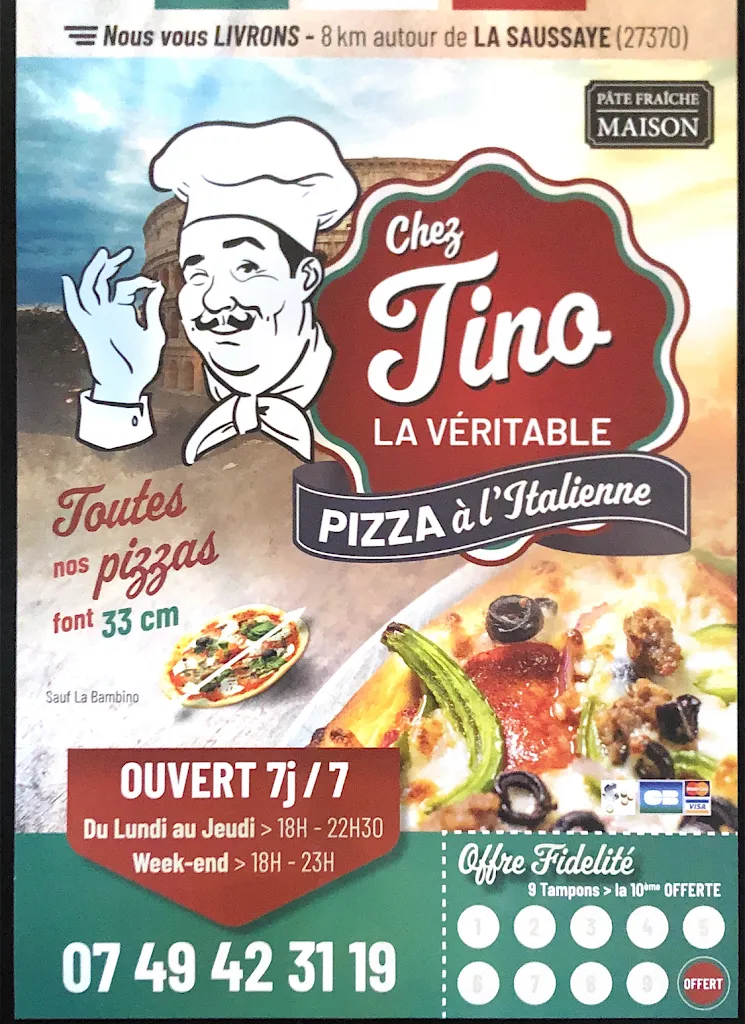 Chez Tino restaurant in Saussaye