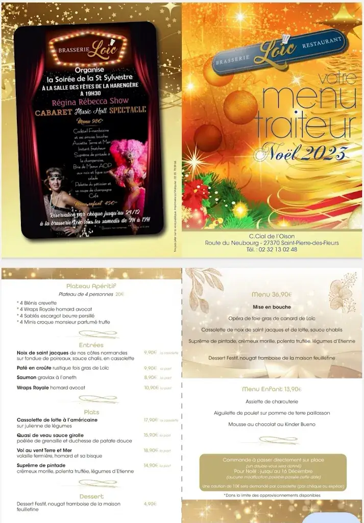 Menu_brasserie loic restaurant traiteur_Saint-Pierre-des-Fleurs_image_1