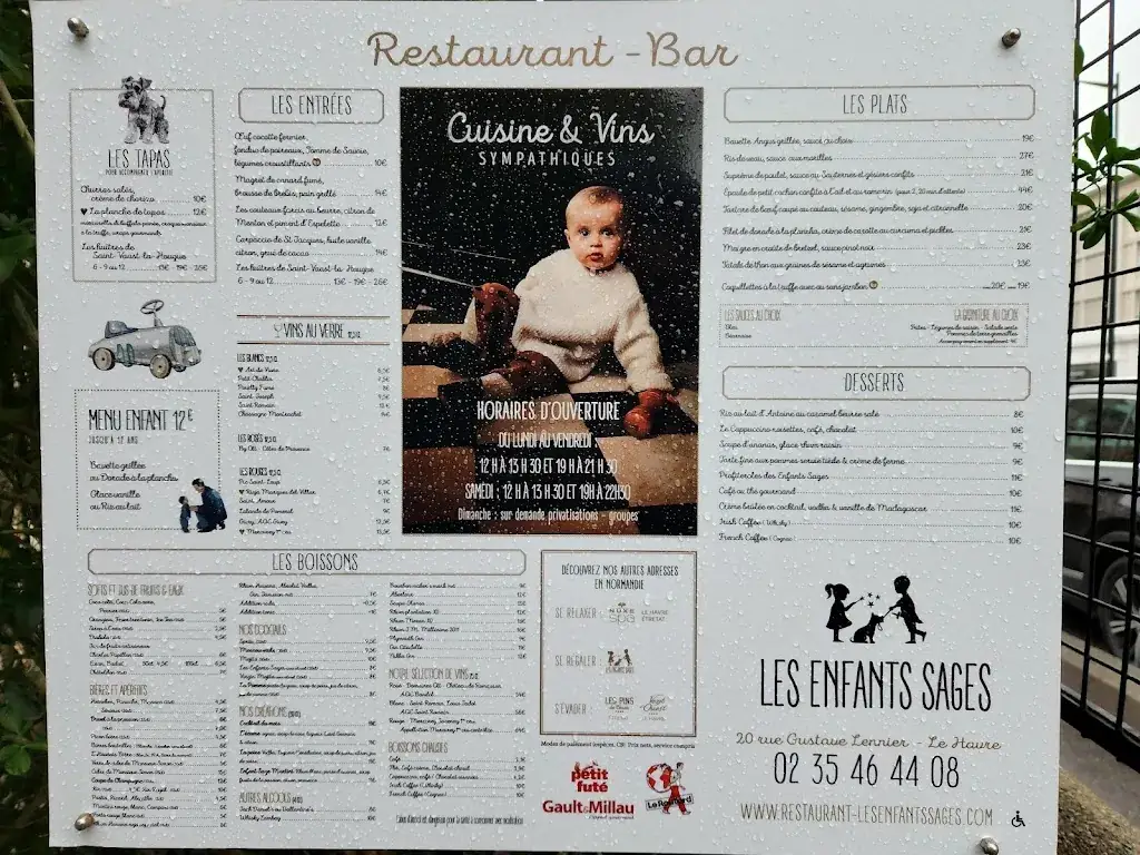 Menu_Restaurant Les Enfants Sages_Havre_image_2
