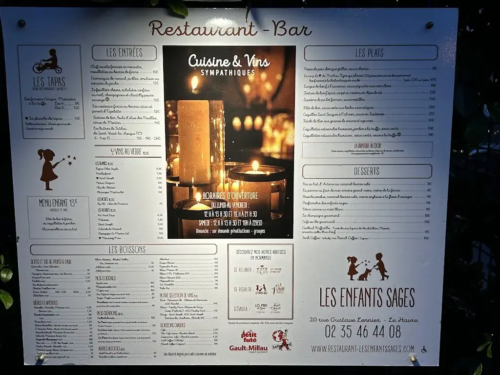 Menu_Restaurant Les Enfants Sages_Havre_image_4