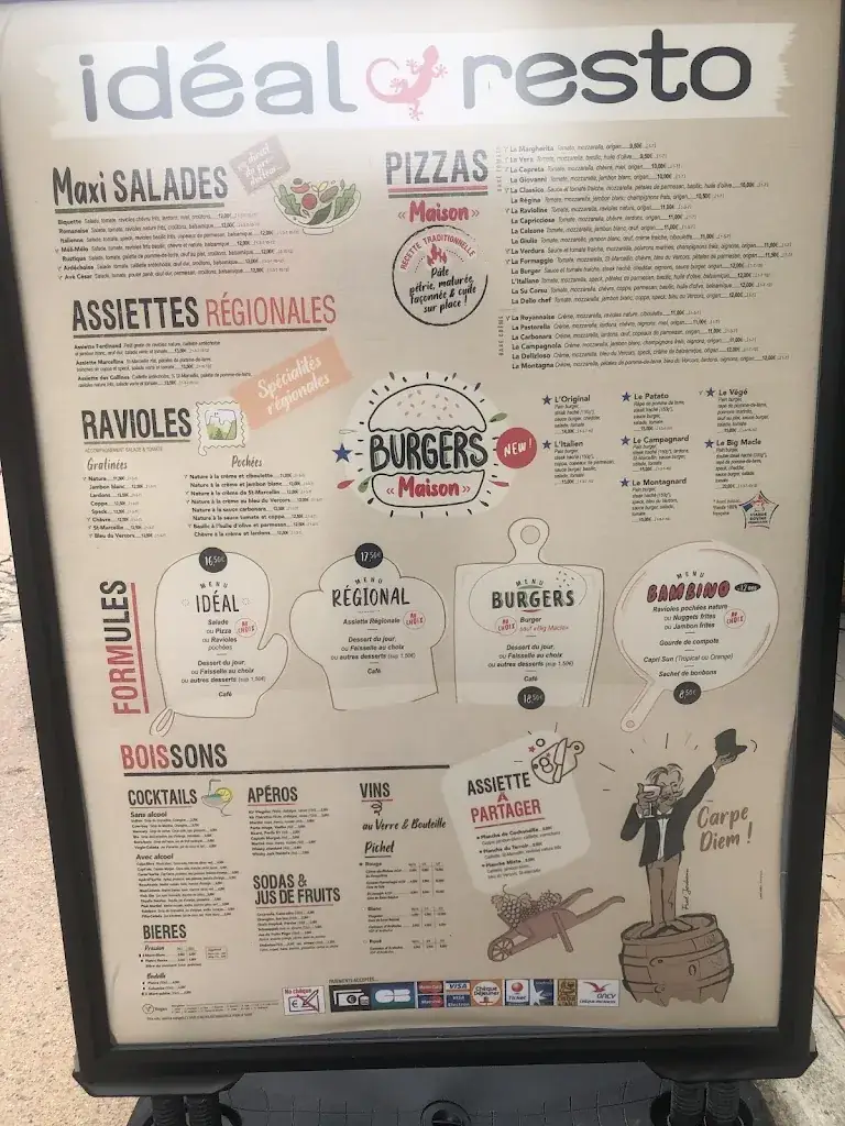 Menu_L'idéal Resto du Palais_Hauterives_image_1