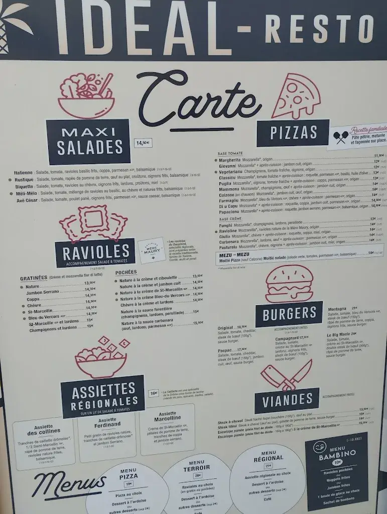 Menu_L'idéal Resto du Palais_Hauterives_image_2