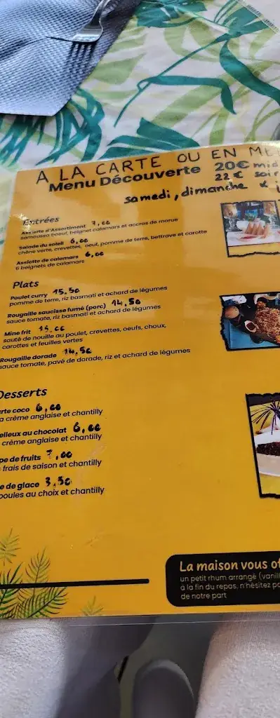 Menu_Restaurant Saveurs Ile Maurice_Havre_image_3