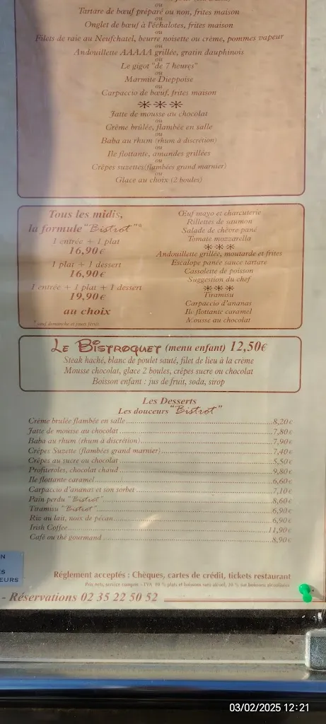 Menu_Le Bistrot des Halles_Havre_image_1