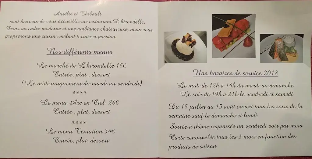 Menu_Restaurant L'hirondelle_Molay-Littry_image_3