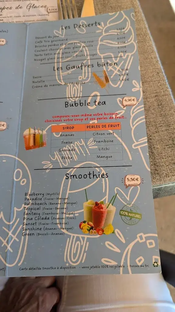 Menü_Snack-Bar La Galaure_Hauterives_Bild_2