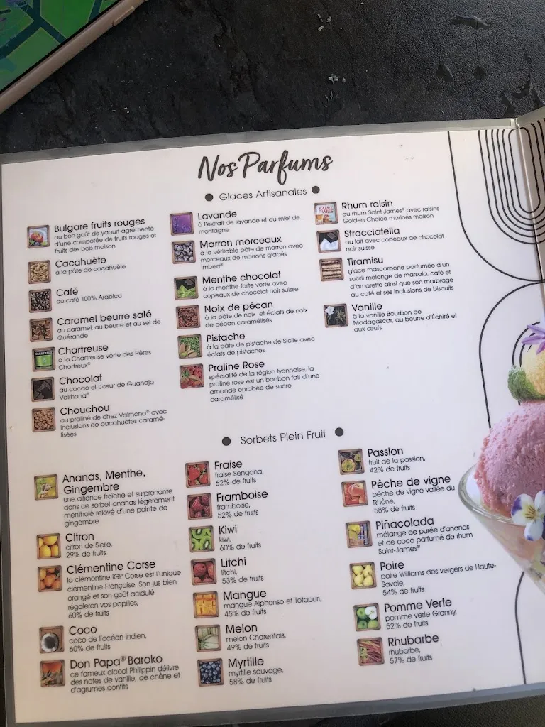 Menu_Le Palais Des Glaces_Hauterives_imagen_1