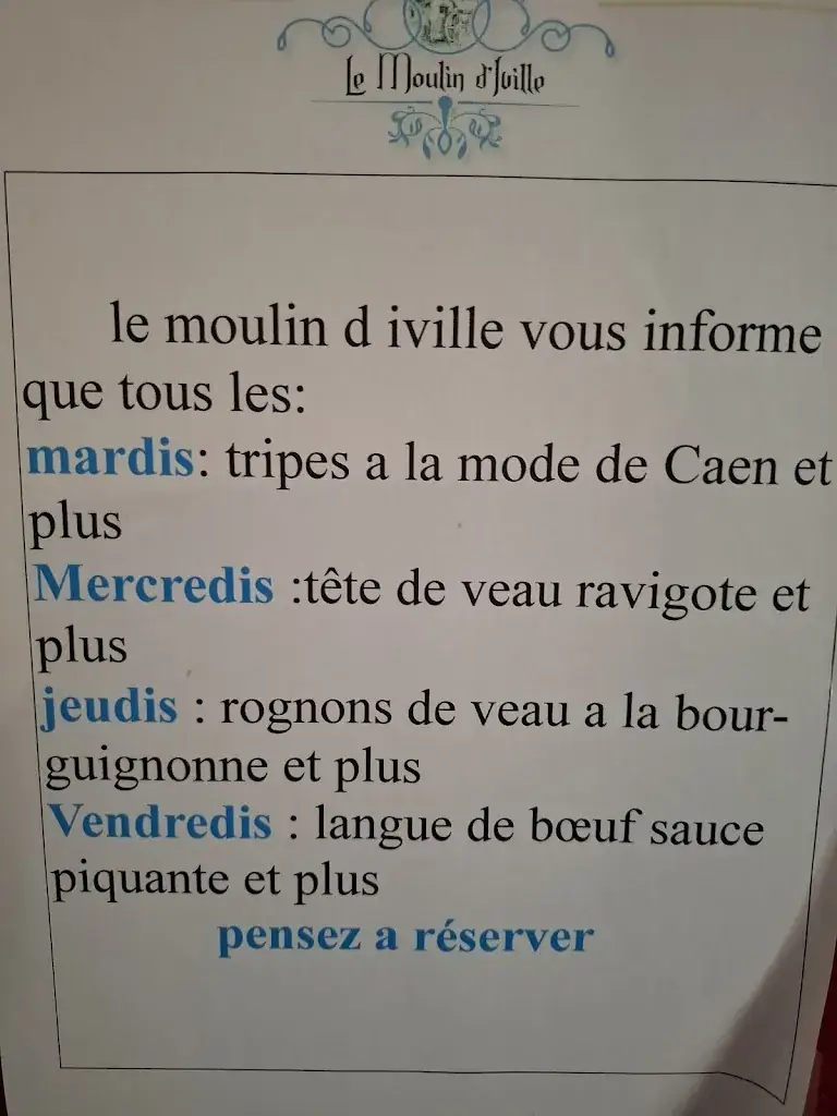 Menu_Le moulin d'Iville_Iville_image_3
