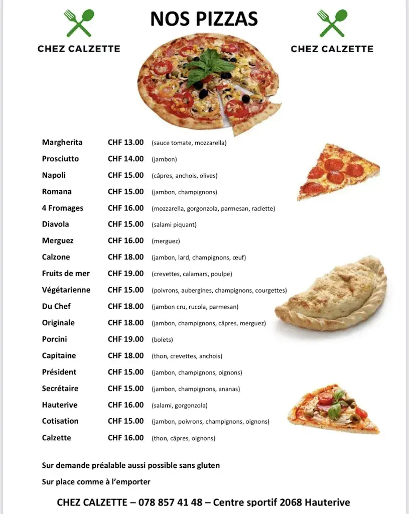 Menu_Chez Calzette - Buvette du FC Hauterive_Hauterive_image_1