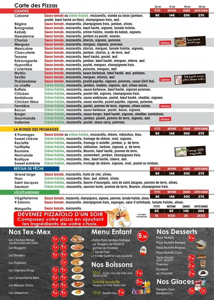 Menu_Pizzeria du Vaudreuil_Vaudreuil_image_1