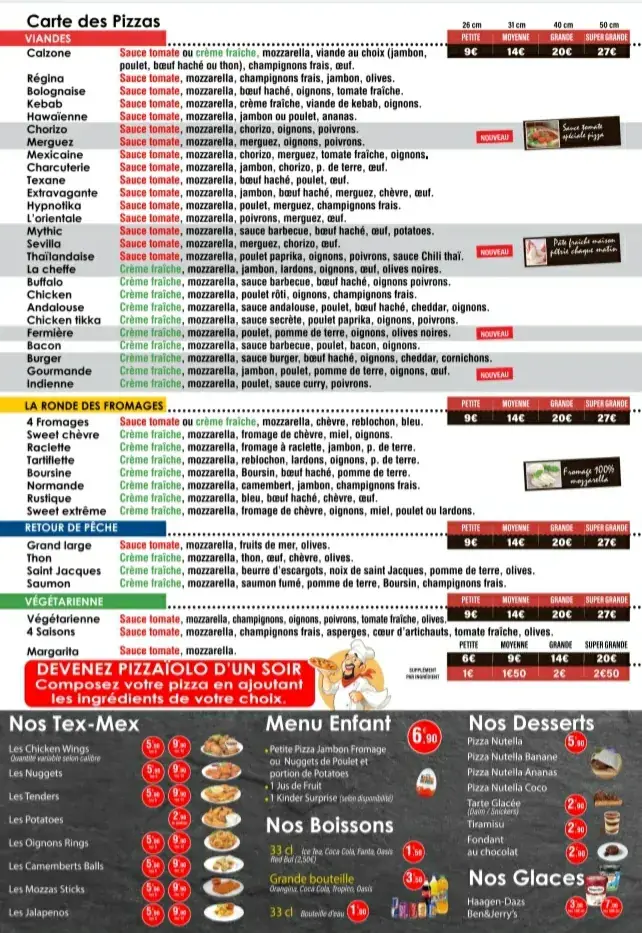 Menu_Pizzeria du Vaudreuil_Vaudreuil_image_2