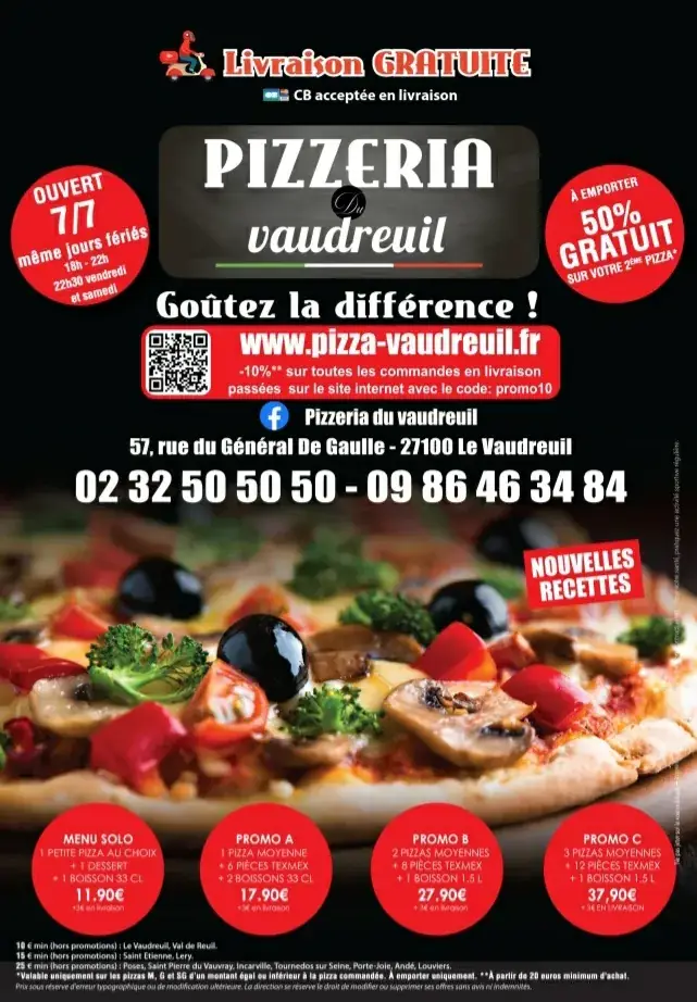 Menu_Pizzeria du Vaudreuil_Vaudreuil_image_4