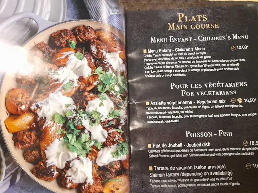 Menu_Les Saveurs du Liban et de l'Orient - Parking gratuit_Andelys_image_1