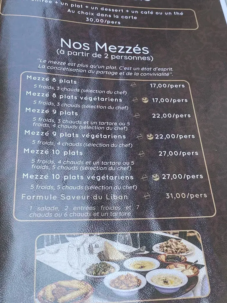 Menu_Les Saveurs du Liban et de l'Orient - Parking gratuit_Andelys_image_2