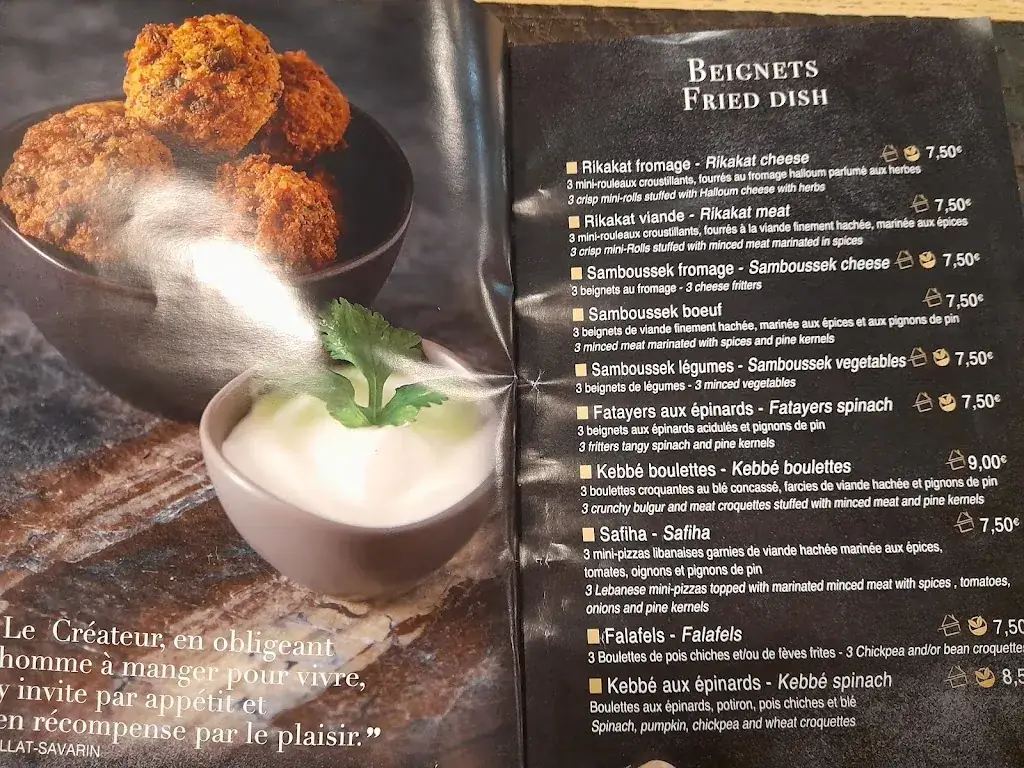 Menu_Les Saveurs du Liban et de l'Orient - Parking gratuit_Andelys_image_4