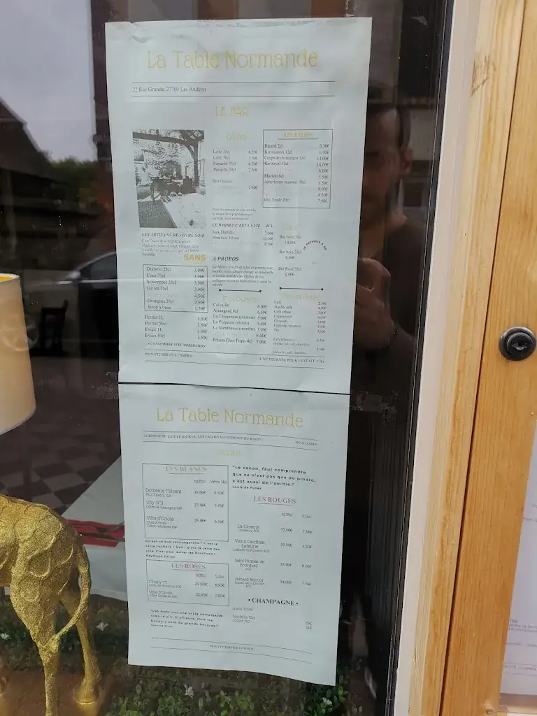 Menu_La Table Normande_Andelys_immagine_1