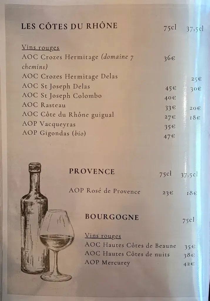 Menu_L'auberge De La Praille_Hauteville_image_2