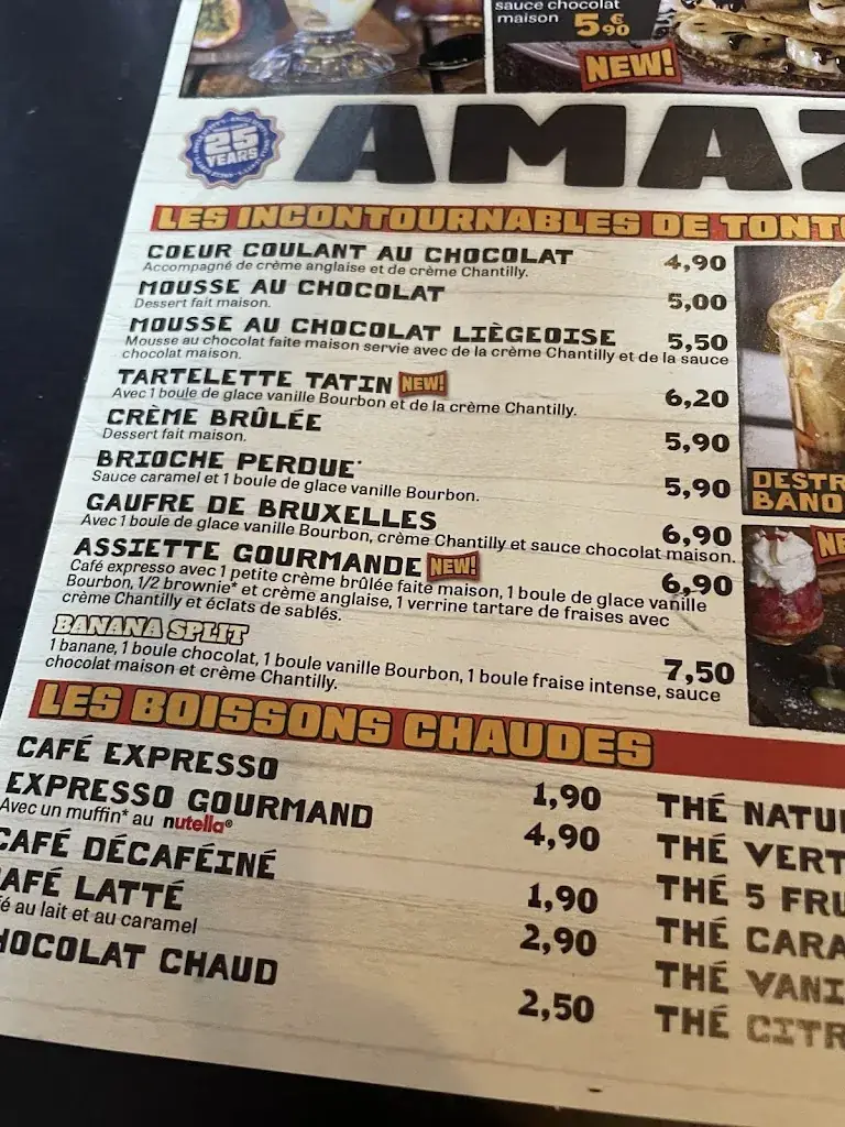 Menu_Oncle Scott’s Lisieux_Lisieux_immagine_1