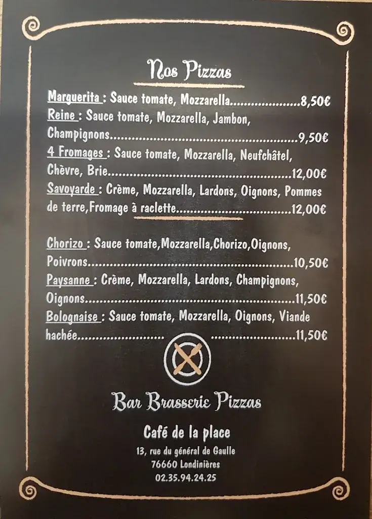 Menu_Brasserie Café de la place_Londinières_image_4