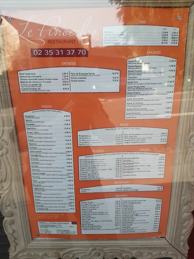 Menu_Le Pinocchio_Lillebonne_image_1