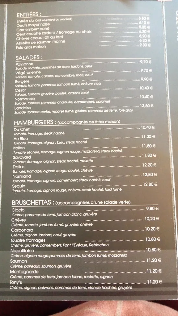 Menu_La Parenthèse - Restaurant Pizzeria autour de Caen_Louvigny_image_2