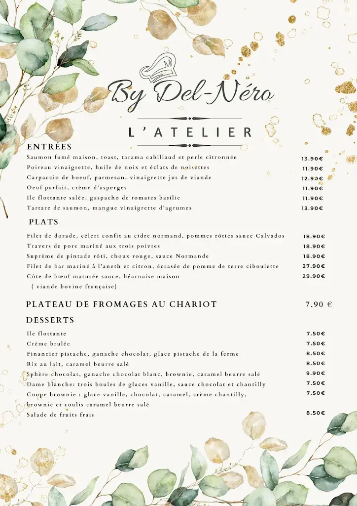 Menu_L’Atelier By Del-Nero_Luneray_image_2
