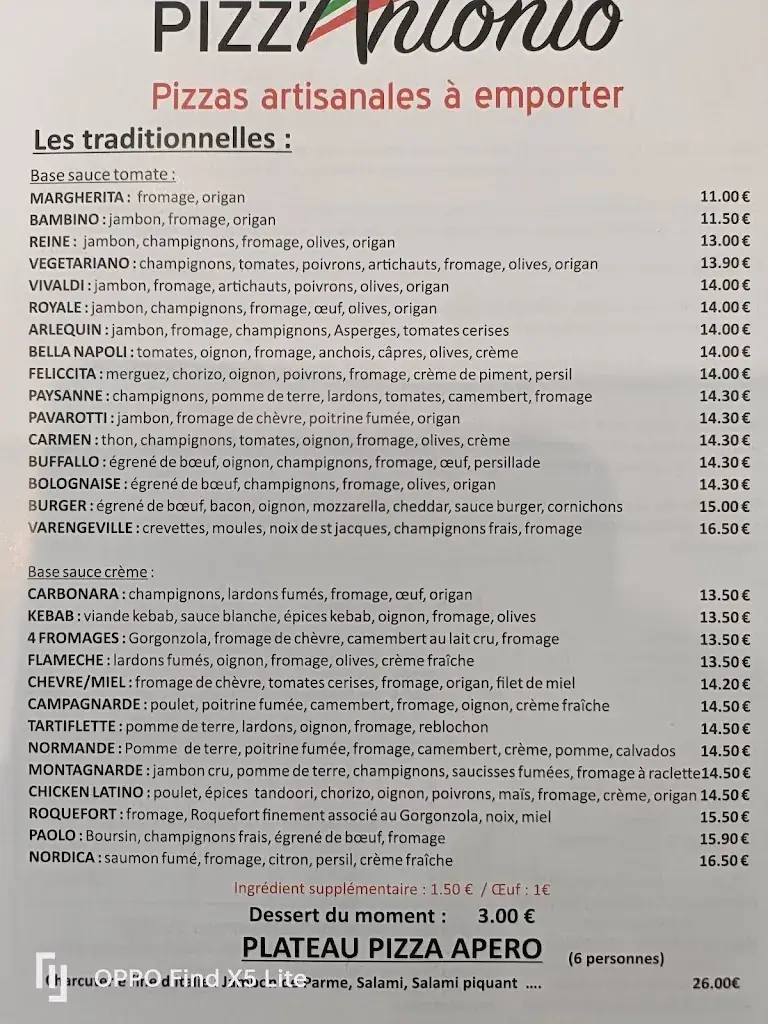 Menu_Pizza Antonio La Pizza Cuite au Feu de Bois_Luneray_image_2