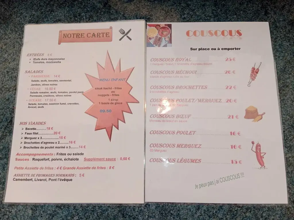 Menu_L'esplanade de bagnoles_Normandie_image_2