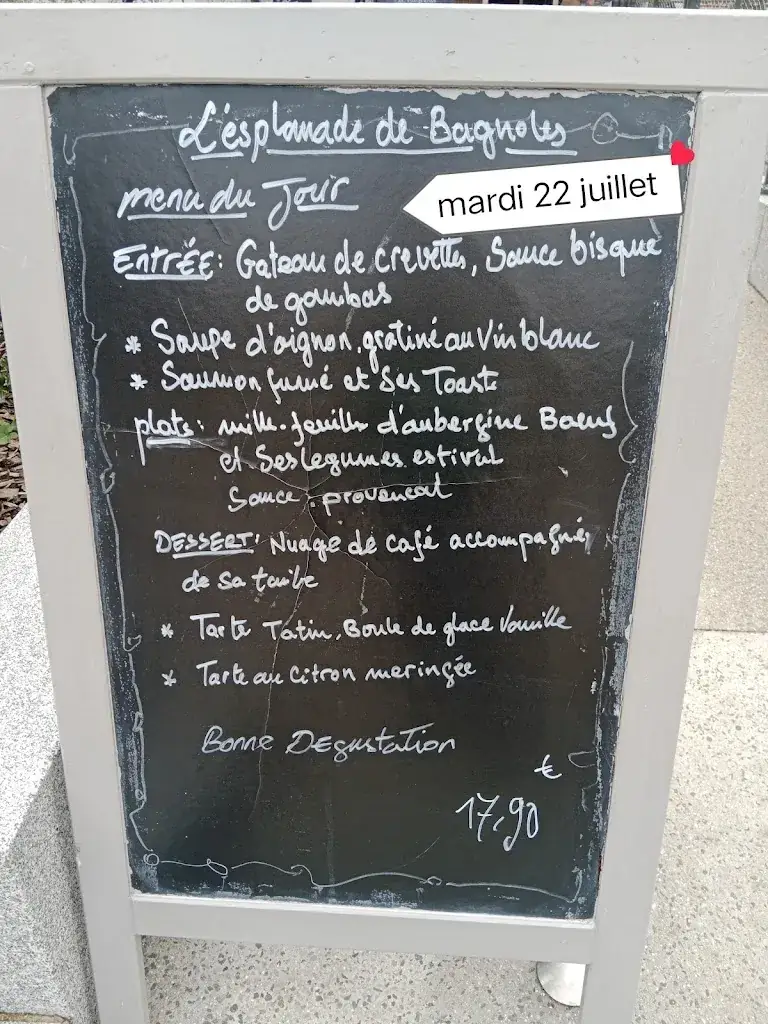 Menu_L'esplanade de bagnoles_Normandie_image_4