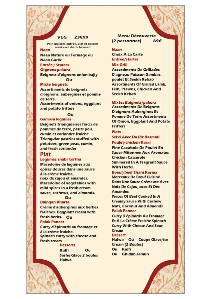 Menu_TAJ MAHAL_Normandie_image_3