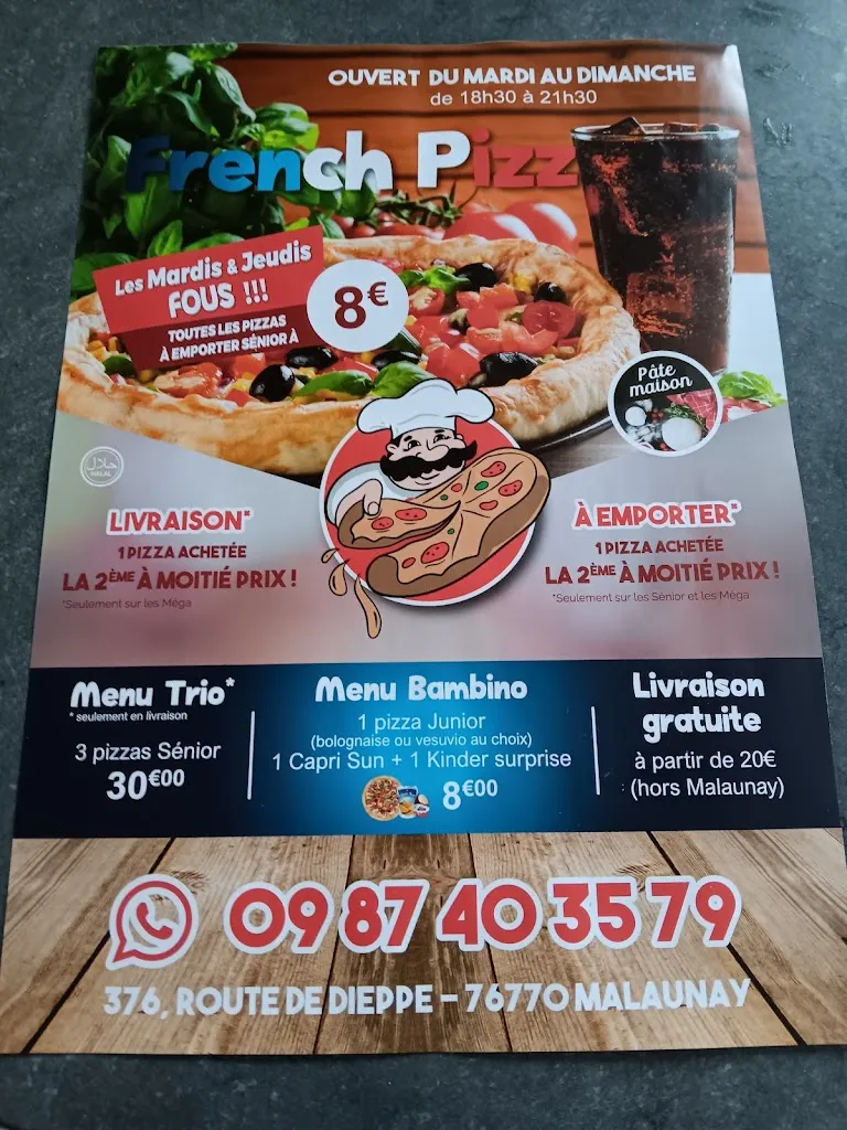 Menu_French pizz_Malaunay_image_1