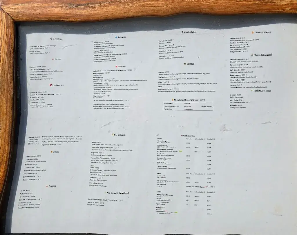 Menu_Les Terrasses du mini golf_Luc-sur-Mer_image_1