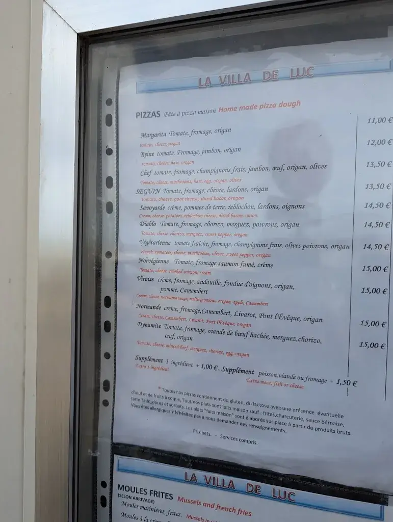 Menu_LA VILLA DE LUC_Luc-sur-Mer_image_3