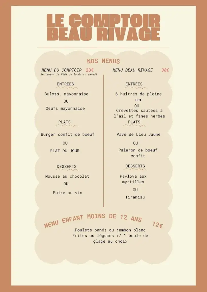 Menu_Le comptoir du Beau Rivage_Luc-sur-Mer_image_3