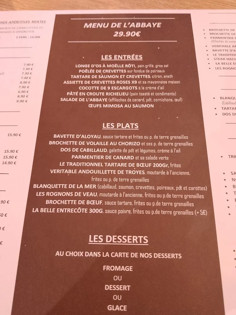 Menu_La Brasserie De L'abbaye_Montivilliers_image_4