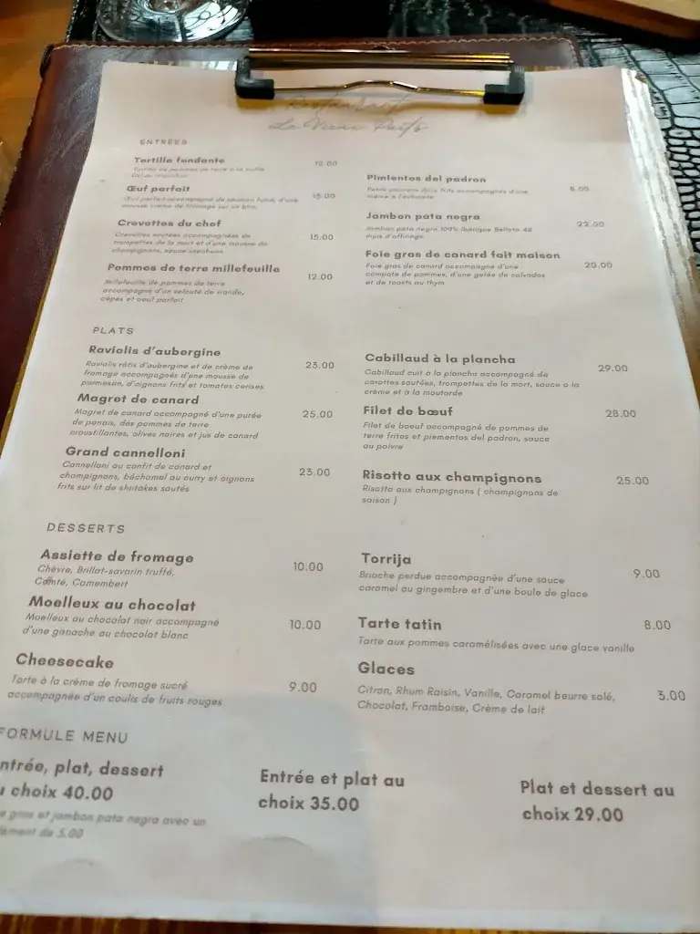 Menu_Le Vieux Puits Restaurant_Pont-Audemer_immagine_1