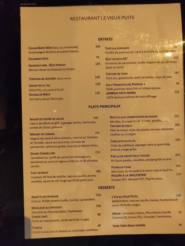 Menu_Le Vieux Puits Restaurant_Pont-Audemer_immagine_4