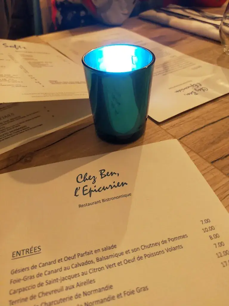 Menu_Chez Ben, l'Epicurien_Pont-Audemer_imagen_3