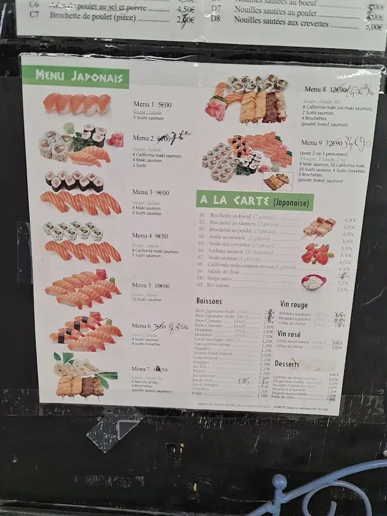 Menu_Aux Delices de Jeannes - Specialités Chinoises et Japonaises_Louviers_image_3