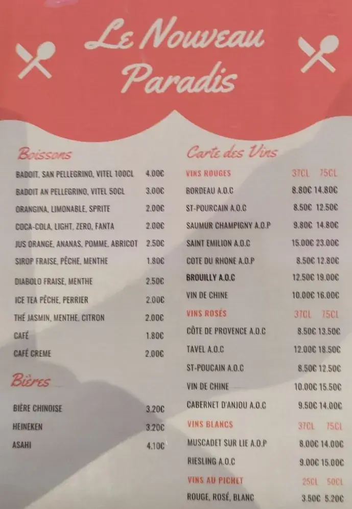 Menu_Le nouveau paradis_Montluçon_image_2
