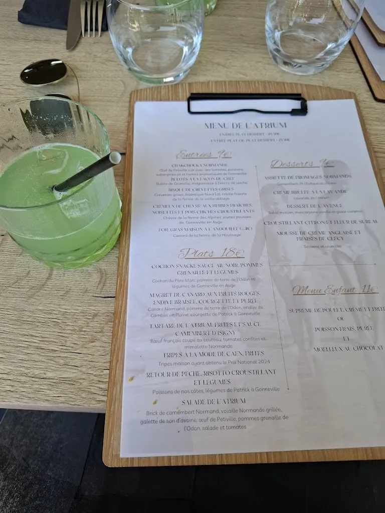 Menu_L’Atrium Cuisine locale_Merville-Franceville-Plage_immagine_2