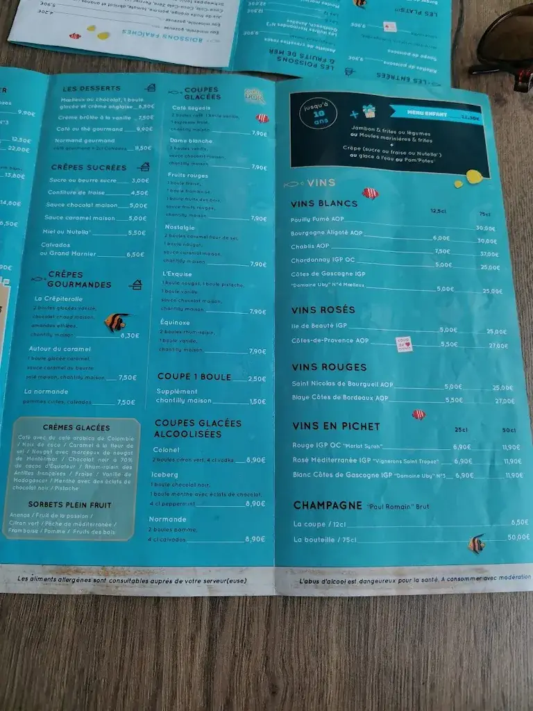 Menu_L'Escapade Merville-Franceville Plage_Merville-Franceville-Plage_image_2