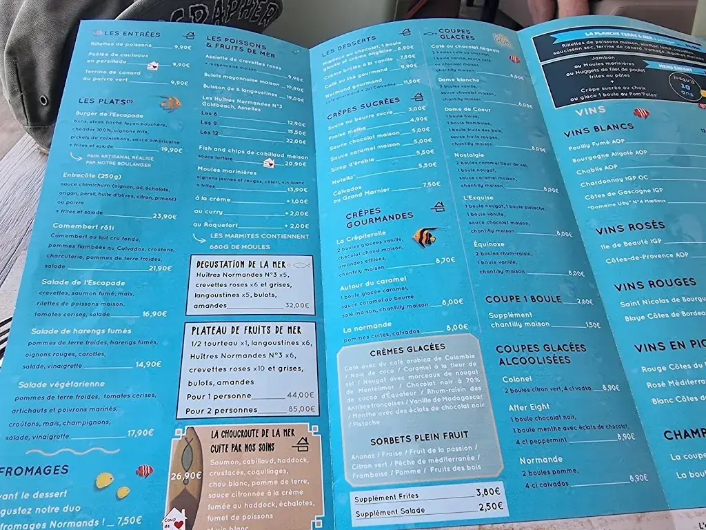Menu_L'Escapade Merville-Franceville Plage_Merville-Franceville-Plage_image_3