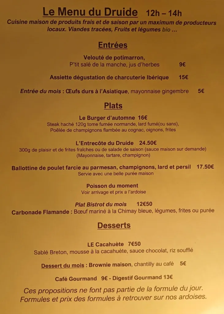 Menu_LE DRUIDE_Mont-Saint-Aignan_image_1