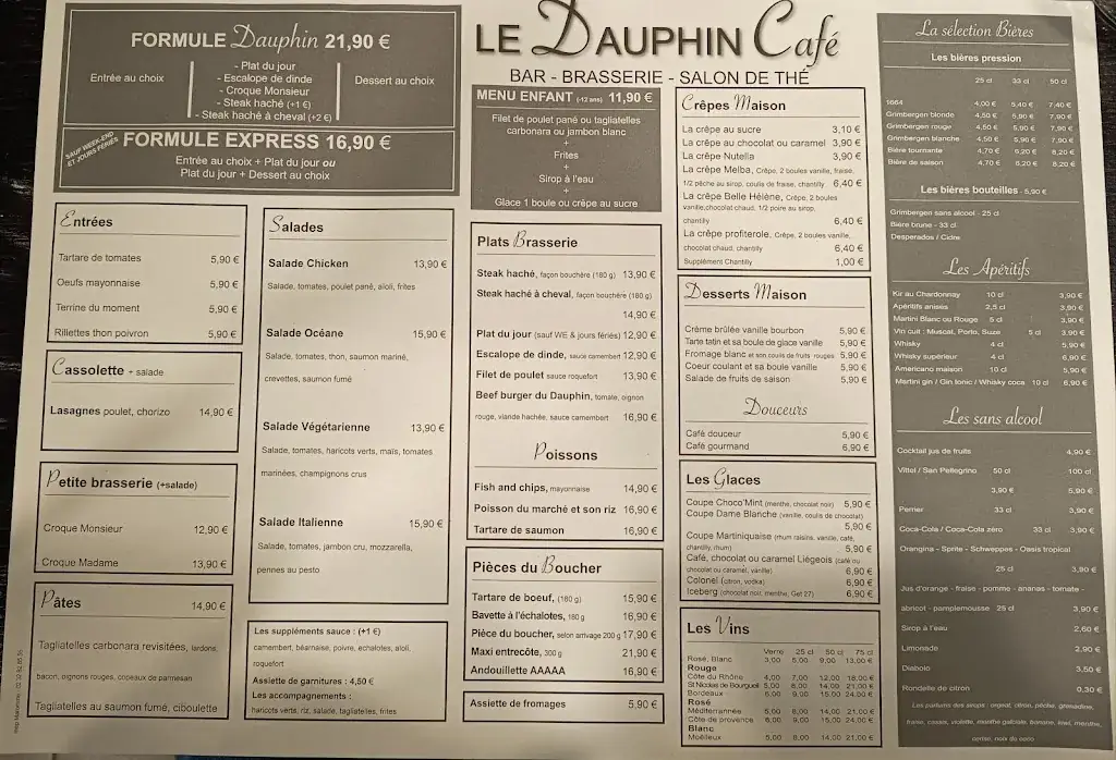Menu_Le Dauphin café_Mont-Saint-Aignan_immagine_1